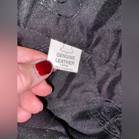 River Road Cropped Moto Heavy Leather Jacket Size L Men’s 44 Black Zip Road Trip - Picture 13 of 14